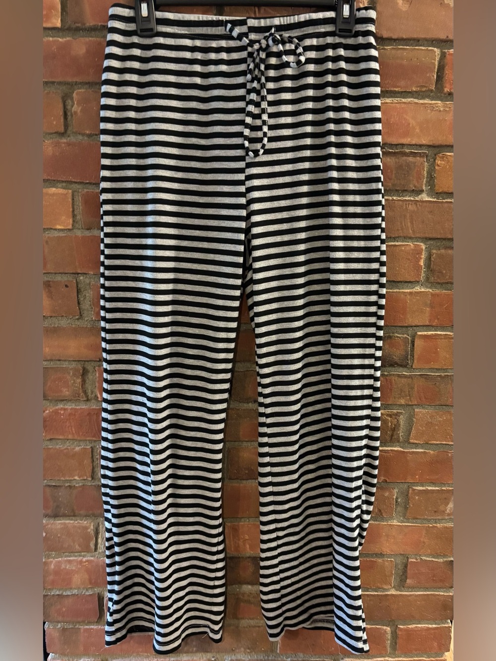 Striped Black and Gray Lounge Pants
